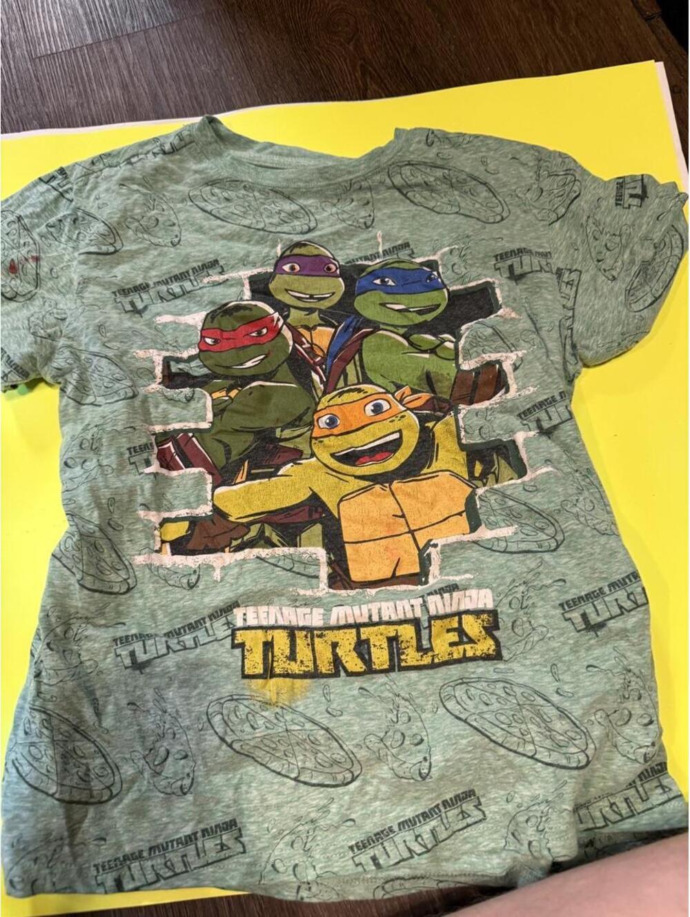 Men's Green and Multi Tshirt